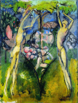   Marcel Duchamp (1887-1968), Le Printemps ou Jeune Homme et jeune fille dans le printemps / Spring or Young Man and Young Girl in the Spring, 1911.  