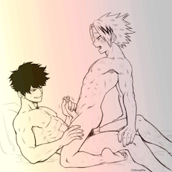fuckanimationyaoi:  BokuNoHero X 1.0 [Eng]  I’m enjoying editing gif, it’s so much more practical and fun.[pt-br] Estou curtindo editar gif, é bem mais pratico e divertido. Credits:I animated these gifs, however the art is from one of the yaoi