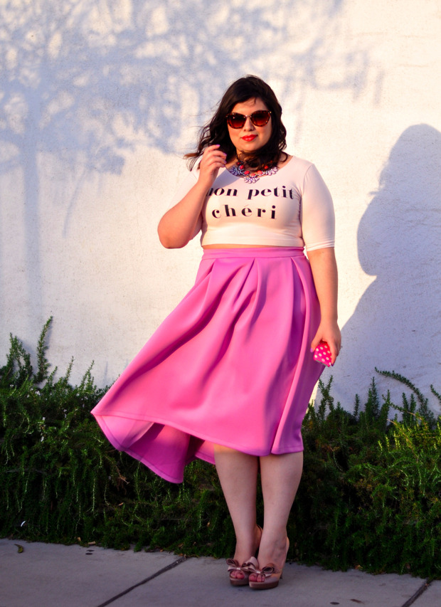 Spring Fashion: Purple High Low Skirt