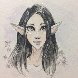 ainiwaffles:  Little drawing of steffydoodles FFXIV character Sorasha &lt;3  You guys, Look what the most beautiful girl in the world drew for me. It&rsquo;s so gorgeous I can&rsquo;t stop staring at Sora&rsquo;s gorgeous eye&rsquo;s.Thank you for includi