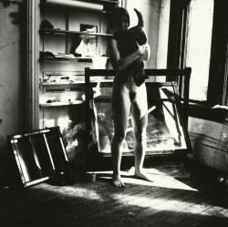 art-mirrors-art:  Francesca Woodman - Untitled (from the series A woman. A mirror. A woman is a mirror for a man) (1978) 
