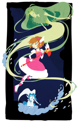 robosuplex:  I also finished this CCS drawing! I totally love this outfit! When I was younger my favorites were the frillier ones… but this one is so spacey and great!  