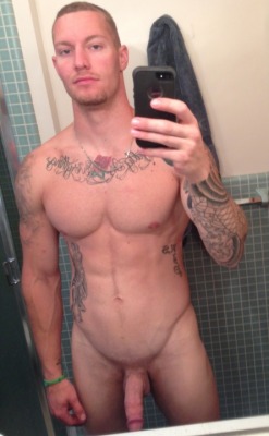 theconsolidator:  realmenstink:  SMOOTH TATTED HOTTIE !!!  Follow The Consolidator.  Great tats!