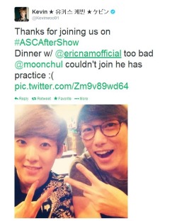 lulusukiss:  hoonshoonghoonghoong:  bestukiss:  TWITTER PARTY OF THE ENGLISH SPEAKERS (omg haha lol this is the best)  CR: SOOMPI http://www.soompi.com/2014/03/06/kevin-eric-ailee-amber-min-and-james-have-the-best-k-pop-twitter-party-ever/#.UxhmqfmSySp