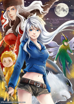 kadeart:  Rise of the Guardians - Gender Bending version and …   yeah .. Santy’s boobs ***** note - I’m just edited word ‘transgender’ to ‘gender bending’ cause I just know these two words are not the same. It’s my fault. English isn’t