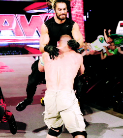 all-day-i-dream-about-seth:  jasharo:  all-day-i-dream-about-seth:  Seth trying to jump John’s bones.  Seth “jumping” John’s bones-That would be a match worth watching  Absolutely! They need to have more matches. I mean John has already felt up