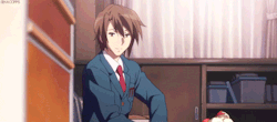 sekai-corps:  Kyon’s awakening and Haruhi being incomparably adorablelook at the way hes looking at her 