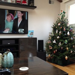 My view today, Gilmore girls and Christmas tree. #viewtoday #december #photochallenge #tree #1 #gilmoregirls