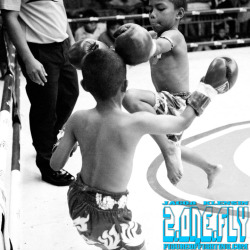 figureoffighting:  #muaythai #photoaday Flying knee from a young fighter at Suwit Stadium in Phuket