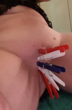 cute-submissive-nyc-universe:  I’m loving the help and advice from others on vaginal chastity. This is my own cunt clipped and closed while I have a large butt plug inserted to make me appreciate a more important hole for my next master’s use. I look