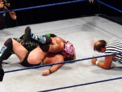 rwfan11:  Chris Jericho - crotch shot during a pin 