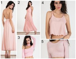 nakedly:  I put together a collage with my favourite pink clothing items from this month off this website for you guys! Which one do you like best? 1) Pink V-neck Cross Backless Dress (อ.90) 2) Peach Pink Cut Away Chiffon Dress (ิ.90) 3) Pink