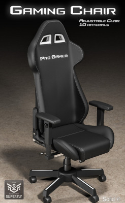 Sit back and relax in Solid’s brand new Gaming Chair! Comes with an adjustable back, arm rest, and chair legs. Also, choose from multiple colors! Ready fro Poser 7 and up!Gaming Chairhttp://renderoti.ca/Gaming-Chair
