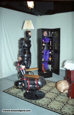 rubberdollowner:  http://rubberdollowner.tumblr.com House of Gord…a master of predicament bondage, objectification &amp; whimsy. 