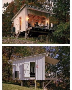 nyblueeyes:  prefabnsmallhomes:  The Shack at Hinkle Farm, West Virginia by Architect Jeffery Broadhurst.  I seriously need a ‘shack’ like this with a view!