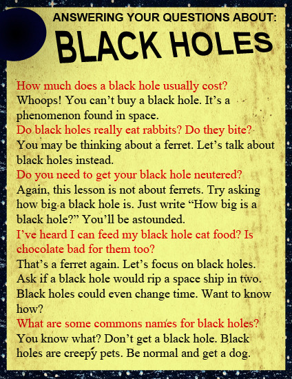 Black Hole Questions