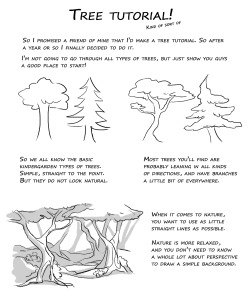 drobvirks:  Aaahh so yeah. I’m nothing amazing at trees, but my friend Huispe has been asking for this for such a long time now, I decided to finally do it.Hopefully it can be useful for any of you out there &lt;3(there’s prolly plenty of typos in