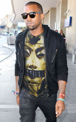blvck-zoid:  Kanye West Wearing The Still ‘REIGN TEE’ Purchase Yours HERE