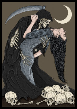 crowkid666:  New Illustration A Dance With Death. www.CrowKid.com 