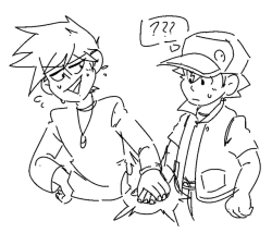 kirafrog:  bro we are rivals its OK to……. we are holding hands now…….. i hate you bro  