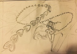 camalilium:  some messy Sailor Venus vs Neptune sketches I doodled earlier