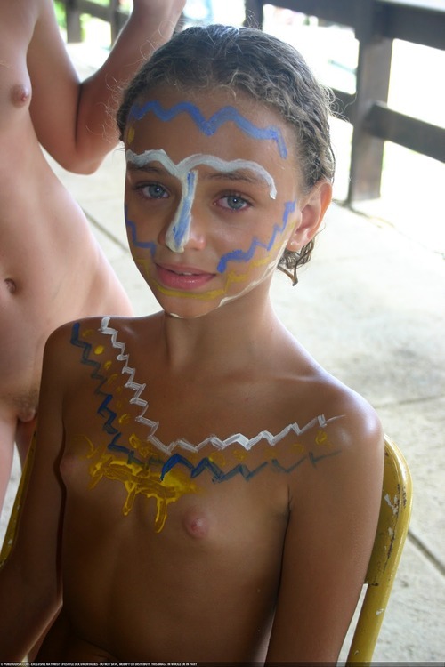 Brazilian nudist body paint