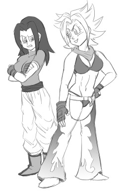 An OC request! Iâ€™ve been itching to find the time to do at least one on my list.Anywho, Saphi and Sapha showing their taste in clothing.  