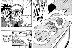 prince-bully-koopa:  awildcale:  mmmskulljuice:  retrogamingblog:  From the the 1997 Pocket Monsters Manga  &gt;:(  &gt;:(  &gt;:(        Godzilla and Gamera stood in for charmander and squirtle 