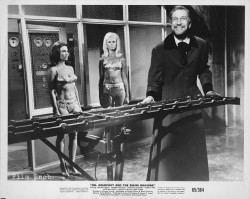 DR. GOLDFOOT AND THE BIKINI MACHINE (1965)Sally Frei, Mary Hughes and Vincent Price(via Vincent Price &amp; Mary Hughes (blonde) by  Film Snob on flickr)