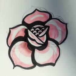 Another traditional rose. #ink #roses #apprentice  #art #drawing #artistsoninstagram #artistsontumblr #artofinstagram