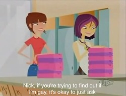 are-you-spooped:  AN IMPORTANT THING!! there was a gay girl in 6teen and they were totally cool about it her name is Jean aH AAAAHHH