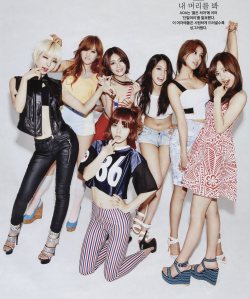 AOA - GQ. ♥  They are all so cute and sexy and Choa looks so fierce in leather. ♥