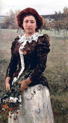 Ilya Repin (Chuguyev 1844 - Kuokkala, now Repino, 1930); Portrait of Vera Repina (the artist&rsquo;s wife), 1892; oil on canvas, 65 x 111 cm; Tretyakov Gallery, Moscow