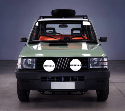 carsthatnevermadeitetc:  Fiat Pandina Jones Car&amp;Vintage Edition, 2020, by Garage Italia Customs. Another of the restomod electrified Panda 4x4s. This one has been commissioned by Car&amp;Vintage and pays tribute to the Indiana Jones trilogy. 