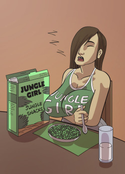 lightfootadv: I thought maybe I should start also posting these individually, at least if I have something more to say than I intended in the long chain message. It seems likely Annie’s favorite food would be something related to Jungle Girl.  Although