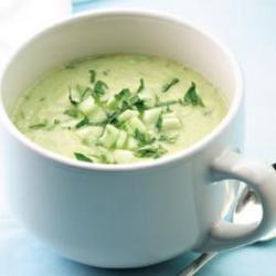 in-my-mouth:  Creamy Cucumber Soup