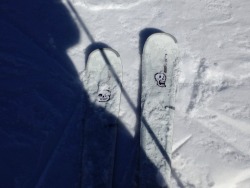 At Big Bear with friends! And wooo finally got Sans and Papyrus on my skis :D
