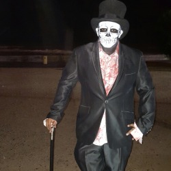 My last Halloween cosplay as skeleton gentleman @normankool