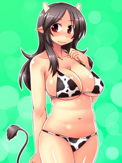 ushi-no-oppai:  I’d prolly have this body as a cowgirl, little chub is naice