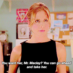 picardspajamas:  visionsgirl-blog: You heard me. You wanna take Tara out of here against her will? You gotta come through me.   This moment is one of my favorite moments in the entire series. Because poor Tara’s face. When buffy says “take her”