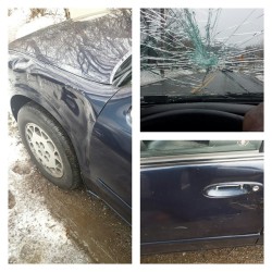 Just fucked my car up&hellip;hit a fuckin deer
