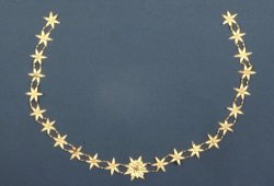 sartorialadventure: Necklace of rayed stars (incomplete), 300-200 BC, Hellenistic Greek