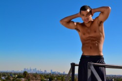 brokestraightboys:  www.brokestraightboys.com Kaden Alexander certainly had a great view of Los Angeles during this photoshoot with @Cooltompix. I’m sure the neighbors got some great views, too. #Brokestraightboys
