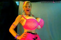 bigboobster:  Hanging out on webcam with legendary Deena Duos and her huge bazookas has become my morning routine.. BOOB ON! they look like they have been morphed????,mmmmm.