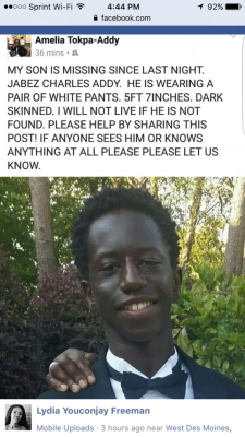 autohaste: dvphn1:  Hey guys!!! A family friend has gone missing in Georgia. He’s about 15.  His name is CJ or Jabez Charles Addy.  If you have any information please contact Henry County Police @ 770-288-8200  Area: Henry County, Clayton, Fulton Counties