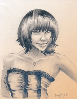 drawing real people is fun :D   thank you sexy japanese model girl :D