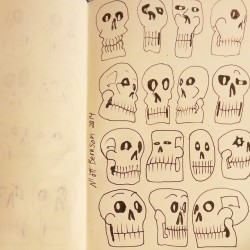 When I dunno what to draw, I default to skulls. SKULLLLS.