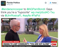 revolutionarykoolaid:   Anderson Cooper is out here doing the Lord’s work! I can’t describe the fury I have over all these conservative politicians’ suddenly giving two fucks about LGBTQ+ people (though you can read about it here). They’re full