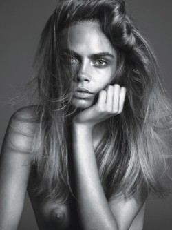gotcelebsnaked:  Cara Delevingne - nude in &lsquo;W Magazine&rsquo; (Sept. 2013)