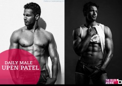 thecelebarchive:  DAILY MALE - UPEN PATELBritish born male model and actor, Upen Patel has made it big in the world of male modeling. In fact he has worked with some of the biggest names in the business including Hugo Boss, Paul Smith, and Zegna.
